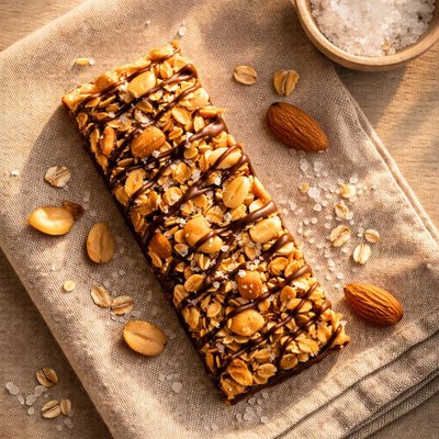 Sweet and salty granola bar