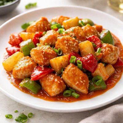 Sweet and sour chicken breast