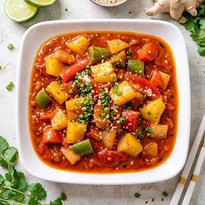 Sweet and sour curry sauce