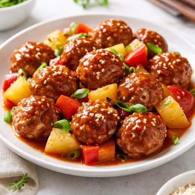 Sweet and sour meatballs