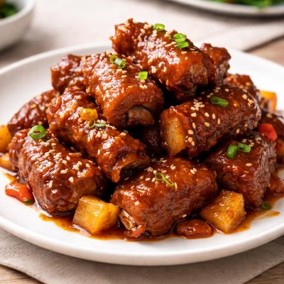 Sweet and sour pork ribs
