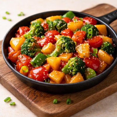 Sweet and sour vegetable
