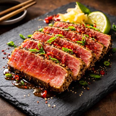 Sweet and spicy tuna