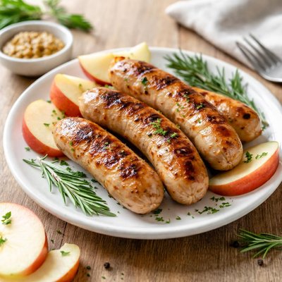 Sweet apple chicken sausage