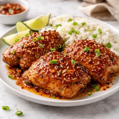 Sweet chili chicken thigh