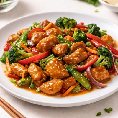 Sweet chilli chicken stir fry