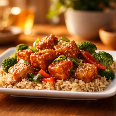 Sweet earth general tofu