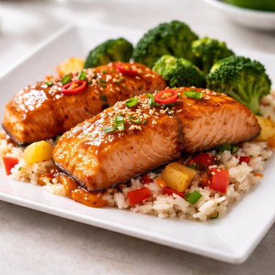 Sweet n sour salmon
