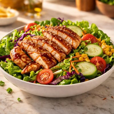 Sweet onion terryaki salad