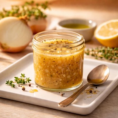 Sweet onion vinaigrette