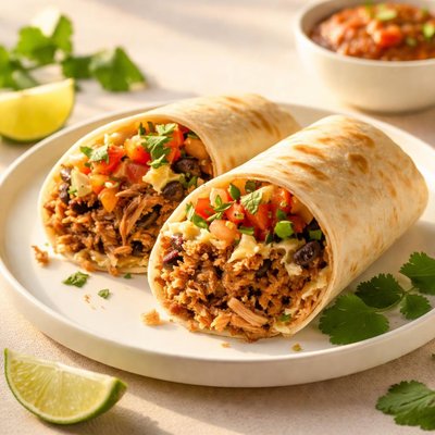 Sweet pork burrito