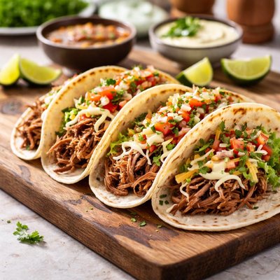 Sweet pork tacos from costa vida