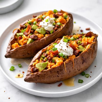 Sweet potato baked added fat