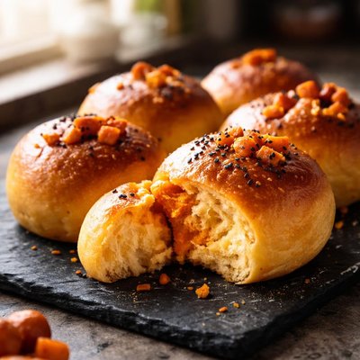 Sweet potato bread roll