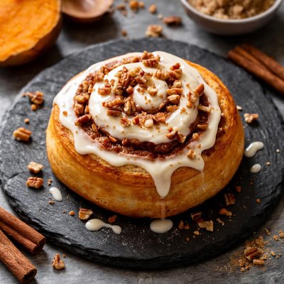Sweet potato cinnamon roll