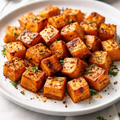 Sweet potato cubes