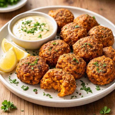 Sweet potato falafel bites
