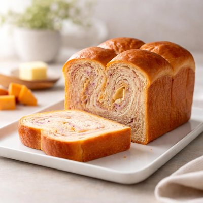 Pan de batata dulce shokupan