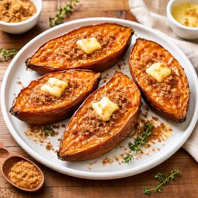 Sweet potato with brown sugar