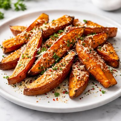 Sweet potato with parmesan