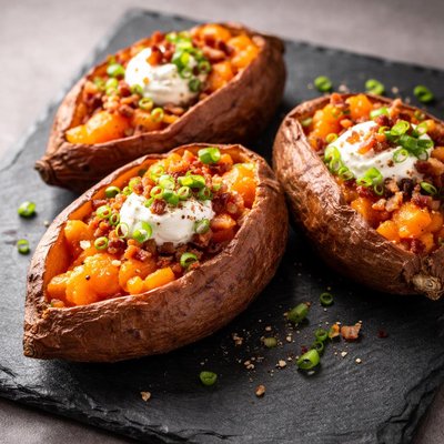 Sweet potatoes baked