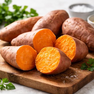 Sweet potatoes boiled