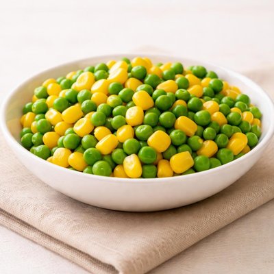 玉米和豌豆混合