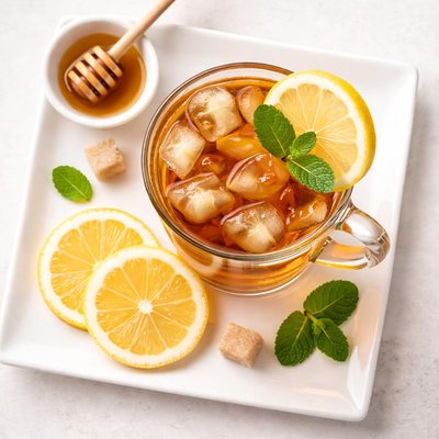 Sweetened lemon tea