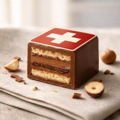 Cubo de chocolate de Swiss Airlines