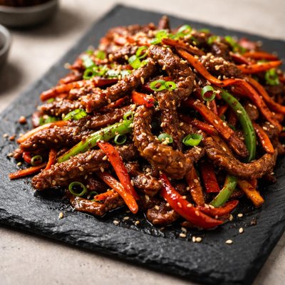 Szechuan shredded beef