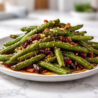 Szechuan string beans