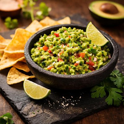 Tabe spoon guacamole