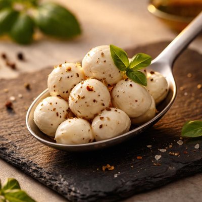 一汤匙的马苏里拉奶酪