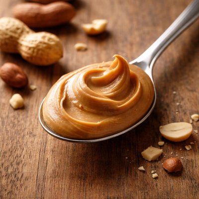 Table spoon of peanut butter