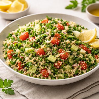 Tabouleh and quinoa salad
