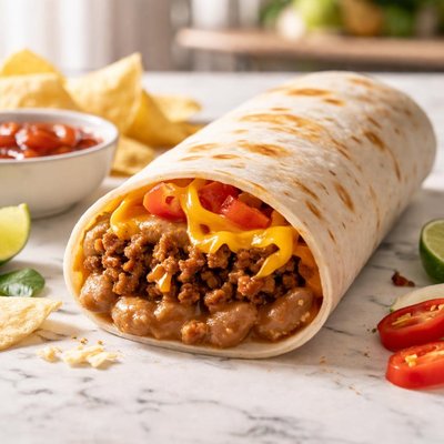 Taco bell bean n beef burrito