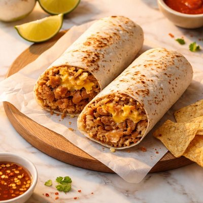 Taco bell cheesy bean and rice burrito