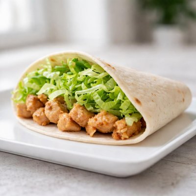 Taco bell chicken soft taco with lettuce only