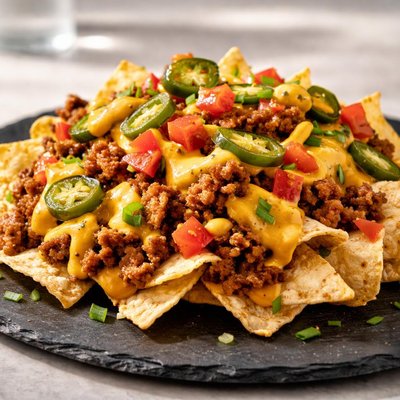 Taco bell loaded beef nachos with no sour cream or beans