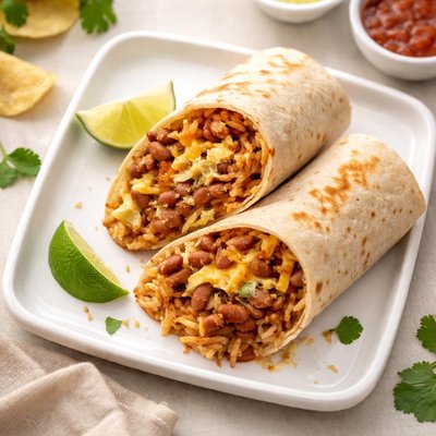 Taco bell rice and beans burrito