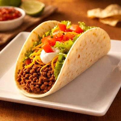 Taco bell soft shell taco