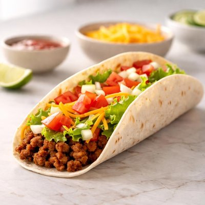 Taco Bell taco suave supreme sin crema agria