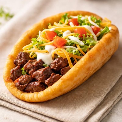 Taco bell street chalupa steak