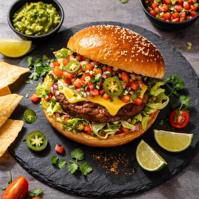 Taco burger