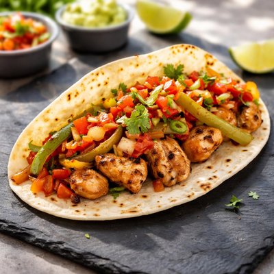 Taco cabana chicken fajita taco