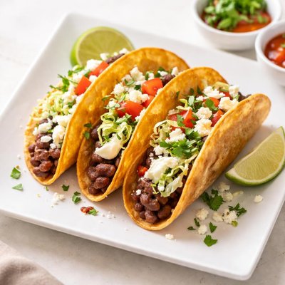 Taco dorado de frijoles