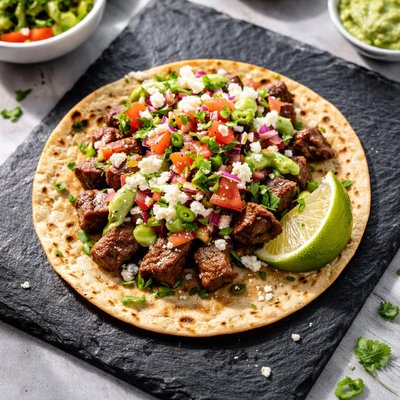 Taco naco carne asada taco