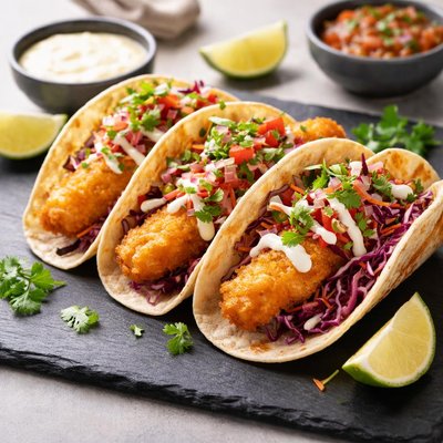 Taco naco fried fish taco