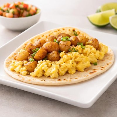 Taco palemque potato and egg taco