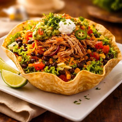 墨西哥炸玉米饼沙拉Carnitas